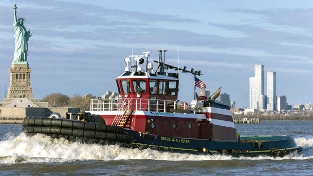 Low Emission Class Tractor Tug: Markey-Equipped Grace McAllister